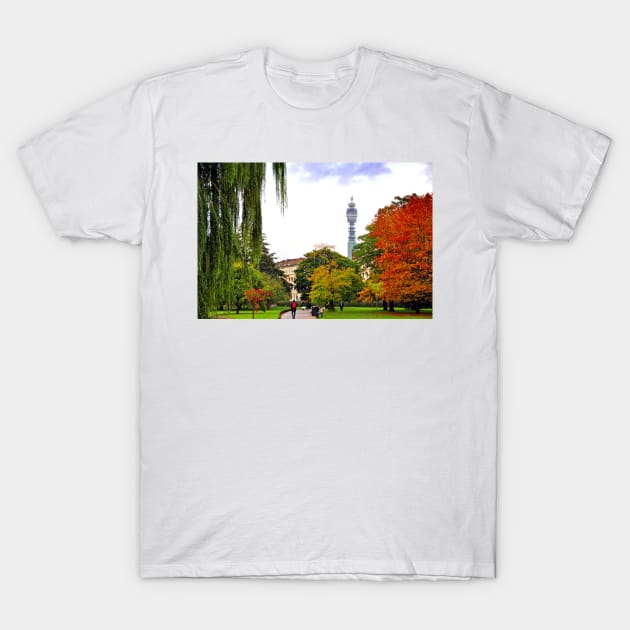 Autumn Trees Regent's Park London England T-Shirt by AndyEvansPhotos